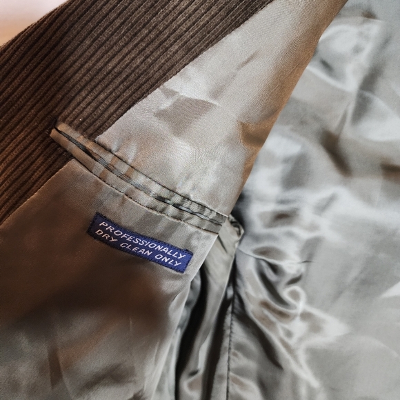 Men's Brown Double-Breasted Blazer - Picture 10 of 16